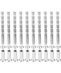Door Handle Screw Kit With M7x16 Cross Sleeve And M7x60 Countersunk Bolts, Interior Door Lever Mounting Hardware, Standard Metric Threads, Durable Fixing Screws And Sleeves For No Fuss Quick Setup And Easy Door Handle Assembly. M7x16 sleeves and M7x60 bolts set