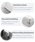 Rock Solid Stainless Steel Access Panel Door With Rugged Handles For Drywall Inspection And Hvac Plumbing Service Shaft Covers 39 Inch Square Hole details on stainless steel material and rounded welding durability.