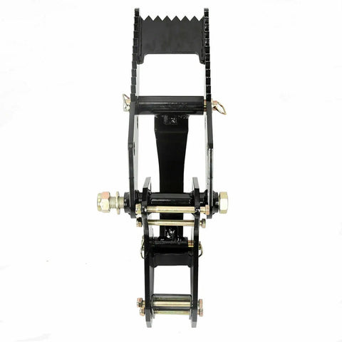 Universal Backhoe Thumb Excavator Attachment For 3.25 Inch Boom Width Bolt On Heavy Duty Claw Front View