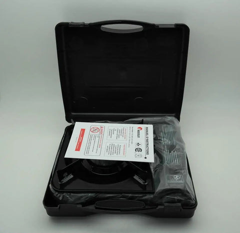 9560 BTU Portable Gas Camp Stove MS3800 with Carrying Case Piezo Ignition CSA Certified Safety Indoor Outdoor Use
