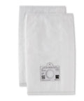 Style Q HEPA Vacuum Bags For Canister Vacuums, 2 Pack, white bags with easy install opening, anti-mess design visible