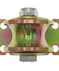 Built Tough 2 Inch V Groove Casters For Sliding Gates Rock Solid Heavy Duty rigid wheel with mounting bracket and nut.