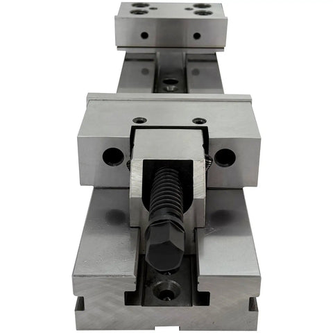 Real Deal Six Inch CNC Milling Vise With Three Hundred Millimeter Jaw Opening And Built Tough Alloy Steel Frame for precise clamping view.