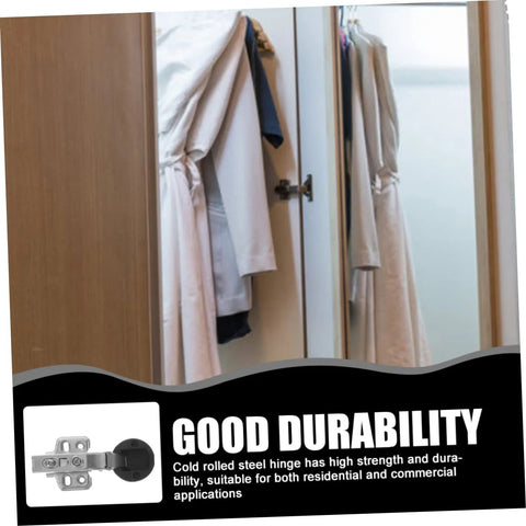 Frameless Glass Door Hinges With Damping For Soft Close Silent Cabinet Hinges 4 Pack installed on wardrobe in bathroom