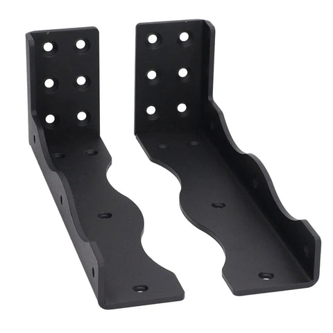Heavy Duty Floating Shelf Bracket Made Of Carbon Steel Built Tough Rust Resistant Frosted Black Finish Wall Mounted Shelf Bracket With 80 Lb Load Capacity