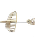 Balsa Wood Glider FD12 Windrunner F3K Discus Launch Glider RC Kit For Adults, 1200mm wingspan, bare frame shown from side view.