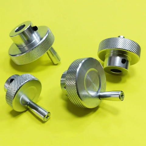 Solid Aluminum Handwheel 80mm OD For Milling Machine And Lathe With Smooth Spin And Easy Install Durable Build Perfect For Shop Grinds, four aluminum handwheels
