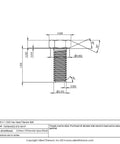3/8-16 X 1 UNC Titanium Hex Head Bolt dimensions, corrosion-proof design for marine builds, grade 5 fastener in detail.