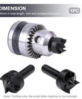 iayokocc wood lathe turning spur cup center and two black thimble drill bits for woodworking