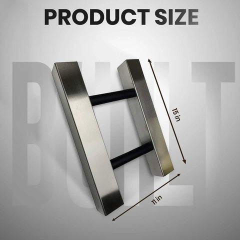 Stainless Steel Knock Chute 15x11 For Espresso Grounds, Heavy-Duty Double-Sided Espresso Grounds Chute For Slim Jim Trash Can