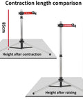 Height comparison of Bike Repair Stand With 360 Degree Swivel Clamp Adjustable Foldable Work Stand Lightweight Aluminum Floor Station