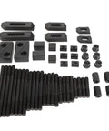 Beefy 58 Mm T Slot Clamp Kit for Hardened Lathe and Milling Machines with M14 Threads Black Oxidized Heat Treated Steel