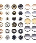 Must Have Leather Snap Fasteners Kit With 120 Sets 15 Millimeter Metal Snaps Press Studs Four Colors Includes Four Setter Tools