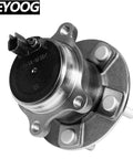 Close-up of Rear Wheel Hub and Bearing Assembly for Ford Focus 2012 through 2018 Flex and Gas Models without Active Park Assist