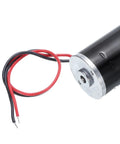 12V High Torque Workhorse Turbine Worm Gear Motor With 8mm Shaft 3 RPM Geared Drive close-up with wiring