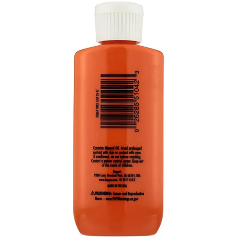 Back view of refill bottle from No. 9 Precision Oil Combo Pack With Needle Point Bottle And 2.25 Oz Refill For Firearms, Fishing Reels.