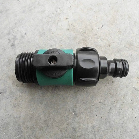 No Leak Garden Hose Shut Off Valves Set 12 Pack With Rubber Gaskets And 4 Ball Valves, Easy Quarter Turn Water Control, Standard 3/4 Inch Thread Hose Connectors For Sprinklers And Soaker Hoses, Quick Durable Gasket Seals. Black 3/4 inch hose shut-off valve with rubber gasket