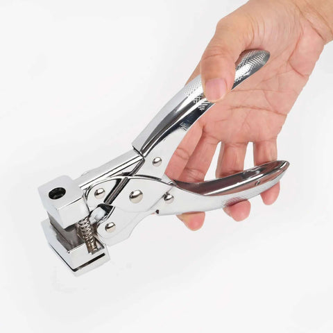 Heavy Duty T Slot Hole Punch Handheld Tool For ID Cards Plastic Cardstock Cardboard And PVC With Sharp Visible Blade Edge