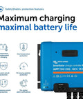 SmartSolar MPPT Charge Controller With Bluetooth MC4 Compatible 150V 100A Supports 12V 24V 36V 48V Solar Systems