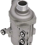 Straight Swap Electric Engine Water Pump With Electromagnetic Impeller, metallic finish, designed for domestic vehicle installation.