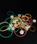 30Pcs 2mm Hole Plastic Pulley Wheel Kit With Rubber Transmission Belts For DIY RC Cars Trucks Robots And Planes Includes 13x4mm Pulleys And 20mm 25mm 38mm Belt Sizes White