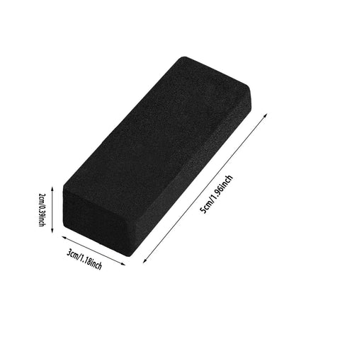 Close-up of an EVA rectangular pad with measurements, designed for 10 Pack Trash Can Protector Pads For Wall And Furniture Protection.