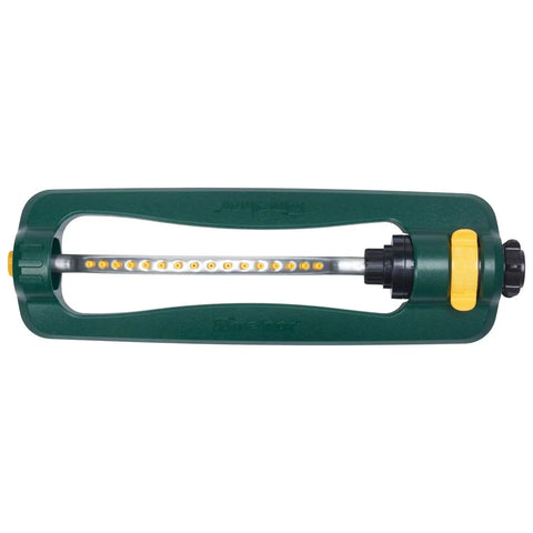 TurboTek 3200 Sq Ft Oscillating Sprinkler With 16 Rubber Nozzles QuickConnect Adapter And Infinity Turbo Drive for large yards