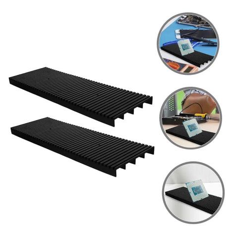Static Rack Circuit Tray For ESD Safe Storage Antistatic Board And Relays Bar Rack Portable Compact Organizer with black trays