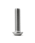 Built Tough M8 X 25mm Button Head Socket Cap Bolts 304 Stainless Steel Allen Drive Fasteners Full Thread Rust Resistant Heavy Duty Metric Screws