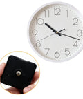Close-up of Clock Mechanism Replacement 13mm Shaft Quartz Movement for DIY Wall Clocks Silent Sweep, 0.21 Inch Thread, 0.51 Inch Shaft Length.