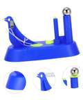 Hands On Pendulum Demonstration Kit For Physics Classrooms Inertia Demonstrator blue plastic setup with metal ball.