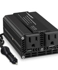 Road Warrior Approved 500 Watt Power Inverter For Cars Converting DC 12V To 110V AC With PD 20W Fast Charging USB Ports.