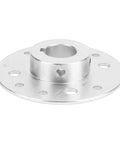 Rock Solid Heavy Duty Rear Sprocket For Go Kart And Drift Trike With One Inch Bore And Quarter Inch Keyway, silver finish and mount holes.