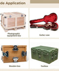 Stainless Steel Twist Latches With Butterfly Wing Knobs And Retainers Pack Of 6 on boxes and cases, rust-resistant 304 stainless.