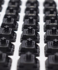 Oil King V2 Pre Lubed 5 Pin Linear Keyboard Switches For Mechanical Keyboards, 90 Pack, black switches in tray