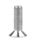 Go-To Heavy Duty Titanium M8x25mm Flat Head Countersunk Bolt Pack Of 4 DIN 7991 Full Thread Grade 5 6AL4V Titanium Alloy