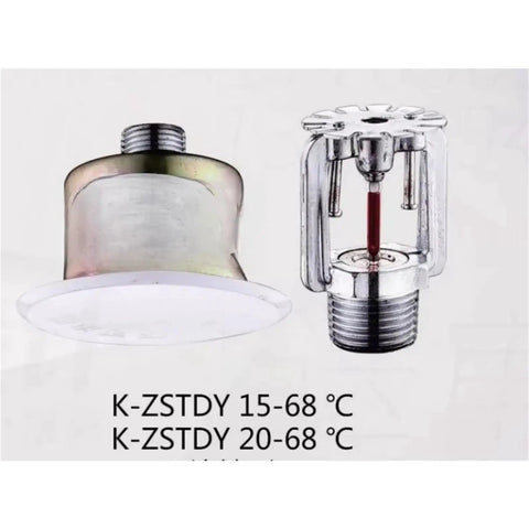 One Piece Automatic Upright Hidden Fire Sprinkler Stainless Steel Heavy Duty Emergency Rescue Accessory ZSTDY 8093 with temperature ranges