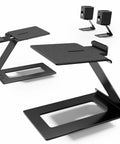 Desk Speaker Stands For Most Small And Medium Bookshelf And Computer Speakers With 6 Degree Tilt And Depth Adjustable