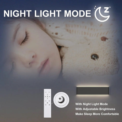 24 Inch Remote Control Dimmable Black Vanity Light Fixture With Adjustable Color Temperature 3000K To 6000K LED Bathroom Lighting