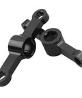 Two Piece Propeller Quick Release Wrench Kit For M3 M4 M5 Hex Nuts Includes Dual Size Hex Cutouts Aluminum Alloy Black