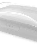 Clear White Travel Soap Box with Lid for On The Go Organization, Durable Premium Storage Container, Made In The USA