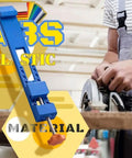 Edge Guide Positioner For Electric Circular Saw Milling, Adjustable Base Clamp, ABS material, shown with a saw in use