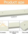 UV Resistant Marine Grade Transducer Mounting Plate Kit For Boats, 12 x 3.5 x 0.75 Inches with installation features.
