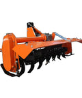 3 Point Rotary Tiller Attachment For Cat 1 Tractors With PTO Drive And 540 RPM Gearbox, 53 Inch Width, side view