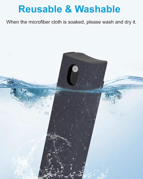 Reusable 6 Pack Screen Cleaner Kit 2 In 1 Touchscreen Mist Cleaner submerged in water for cleaning illustration