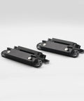 Hidden Door Hinge Set Two Pack Heavy Duty Concealed Hinge Zinc Alloy 180 Degree Swing For Interior Or Exterior Doors Black