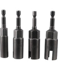 Butterfly Nut Socket Set, 4 Piece Wing Bolt Panel Fastener Driver Bits, shown in 10-16mm sizes, Chrome Vanadium Steel.