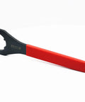 Red Spanner Collet Chuck Wrench ER-32UM for CNC Milling with red handle, used for tightening and loosening clamping nuts and screws.