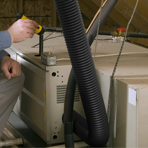 Flexible 4 Inch Aluminum Ducting 8 Feet Long With Four Layer Protection Dryer Vent Hose for HVAC Ventilation Installed