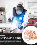 200 Pieces Iron Dent Puller Rings For Auto Body Repair And Sheet Metal Dents Removal Car Panel Alignment Kit demonstration
